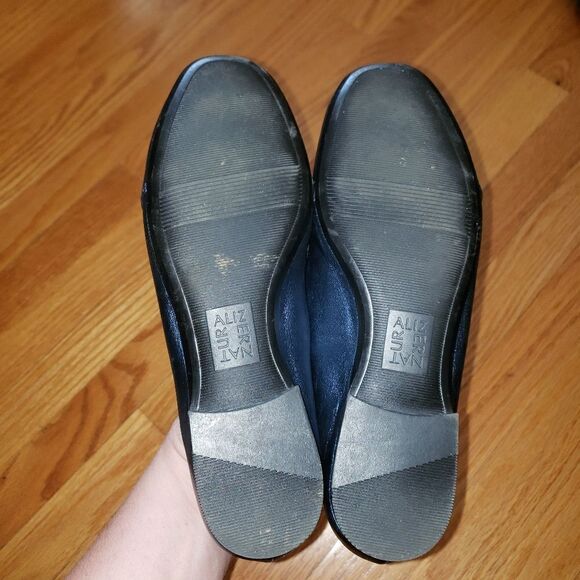 Naturalizer blue leather flat loafers - Picture 7 of 8